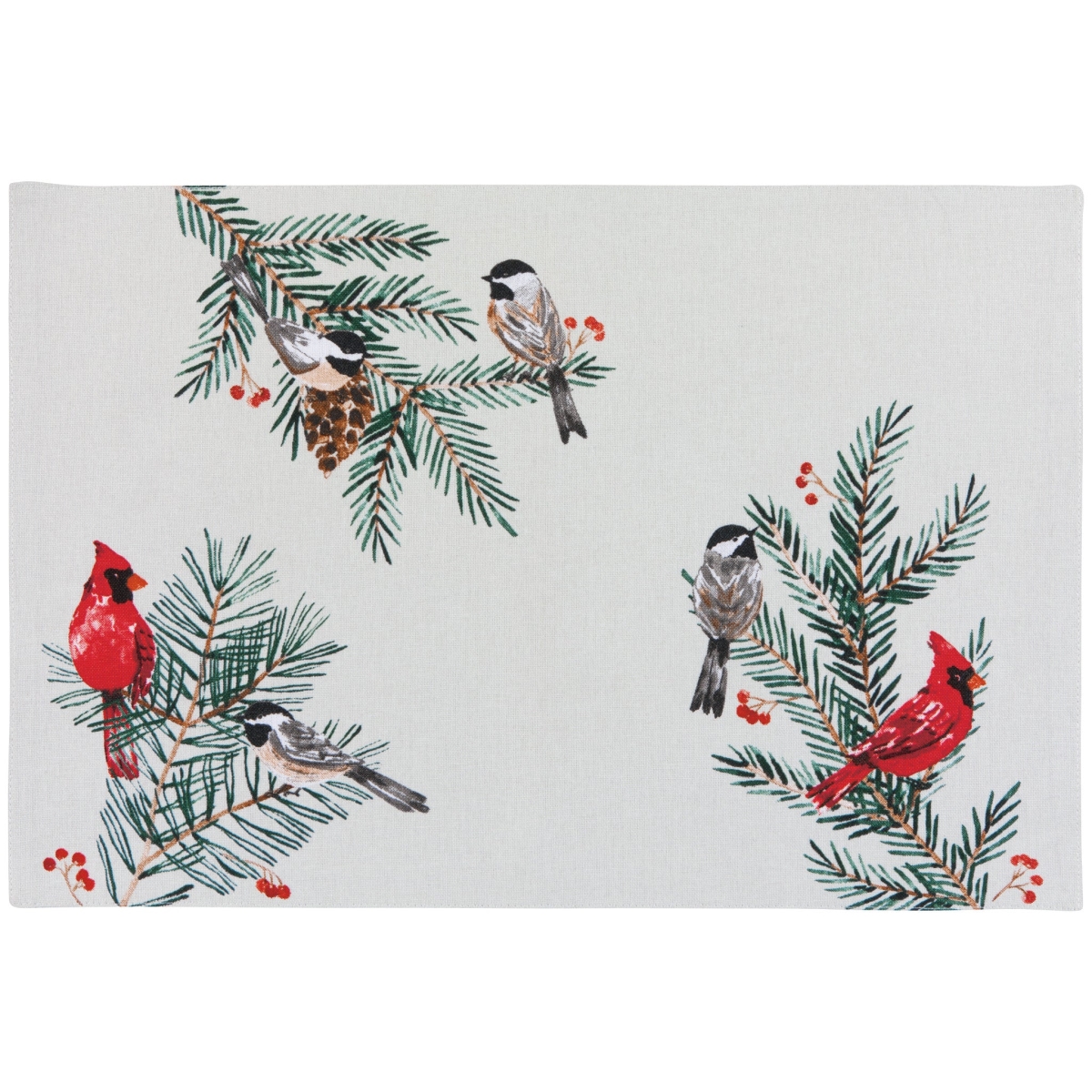 Picture of Danica Brands NPM3604D 12 x 18 in. Birds & Boughs Christmas Placemat