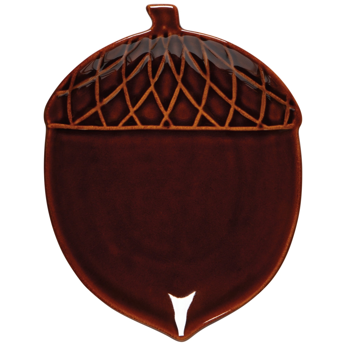 Picture of Danica Brands NSV3585D 6 x 7.75 in. Oak & Acorn Shaped Dish