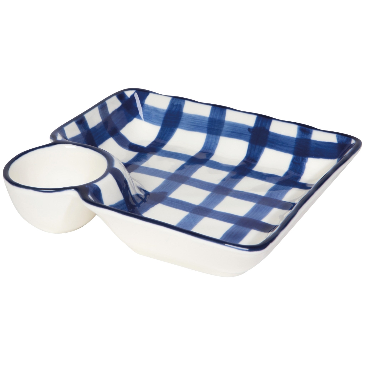 Picture of Danica Brands NSV3671D 6.75 x 7.25 x 1.5 in. Grid Dip N Dish Plate