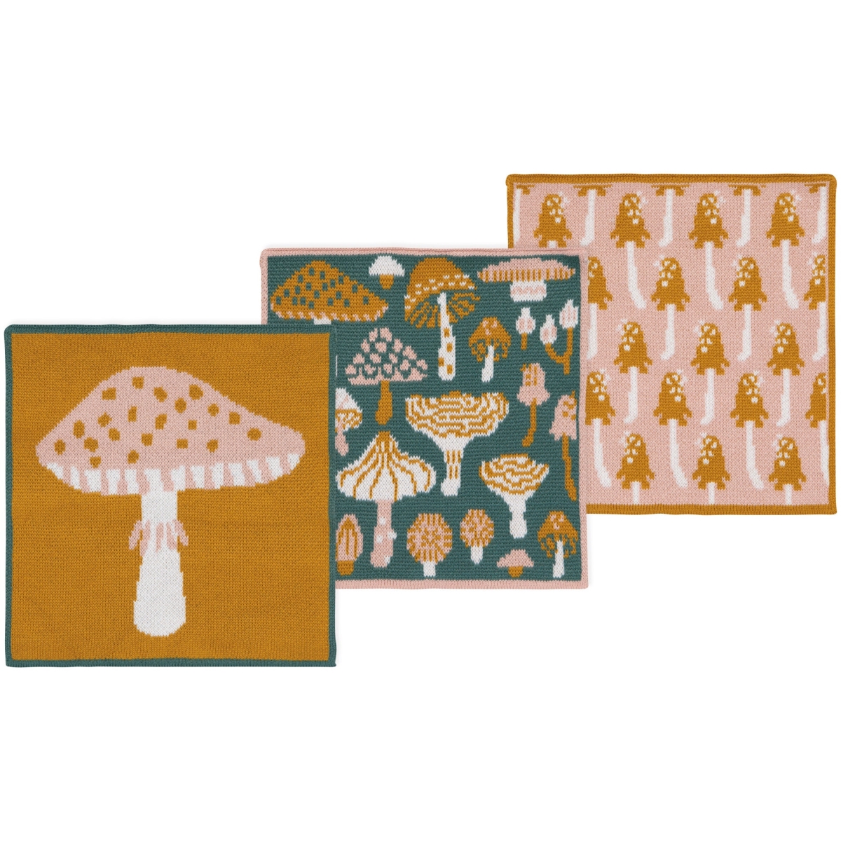 Picture of Danica Brands JDC3995D Mushroom Gems Knit Dishcloth, Set of 3