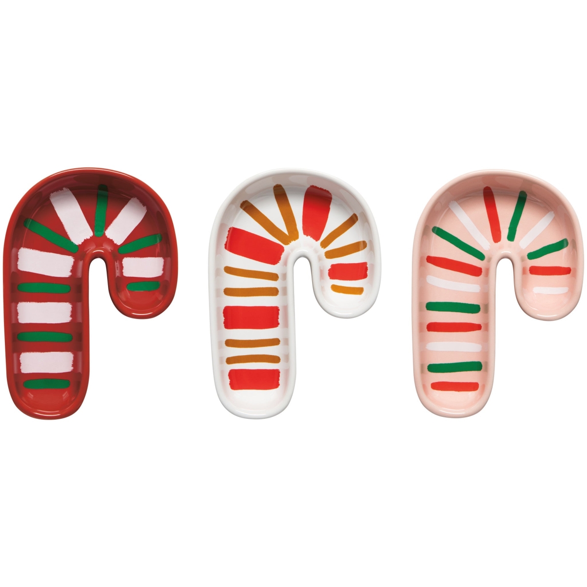 Picture of Danica Brands JBO3874D Merry Mints Christmas Shaped Dish, Set of 3