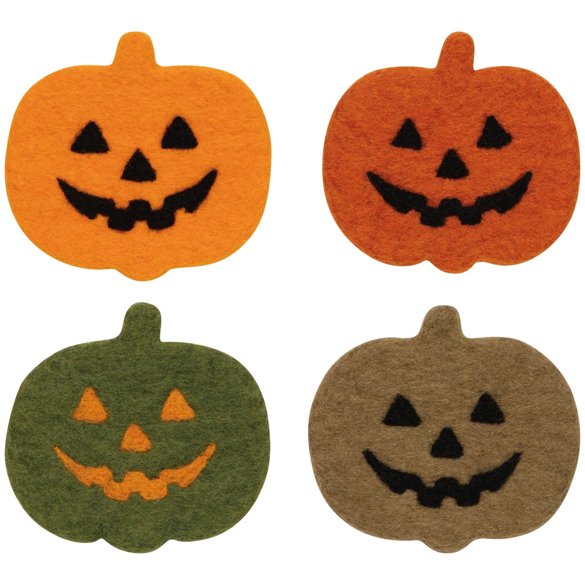 Picture of Danica Brands JTO3841D Boo Crew Halloween Felt Wool Coaster, Set of 4