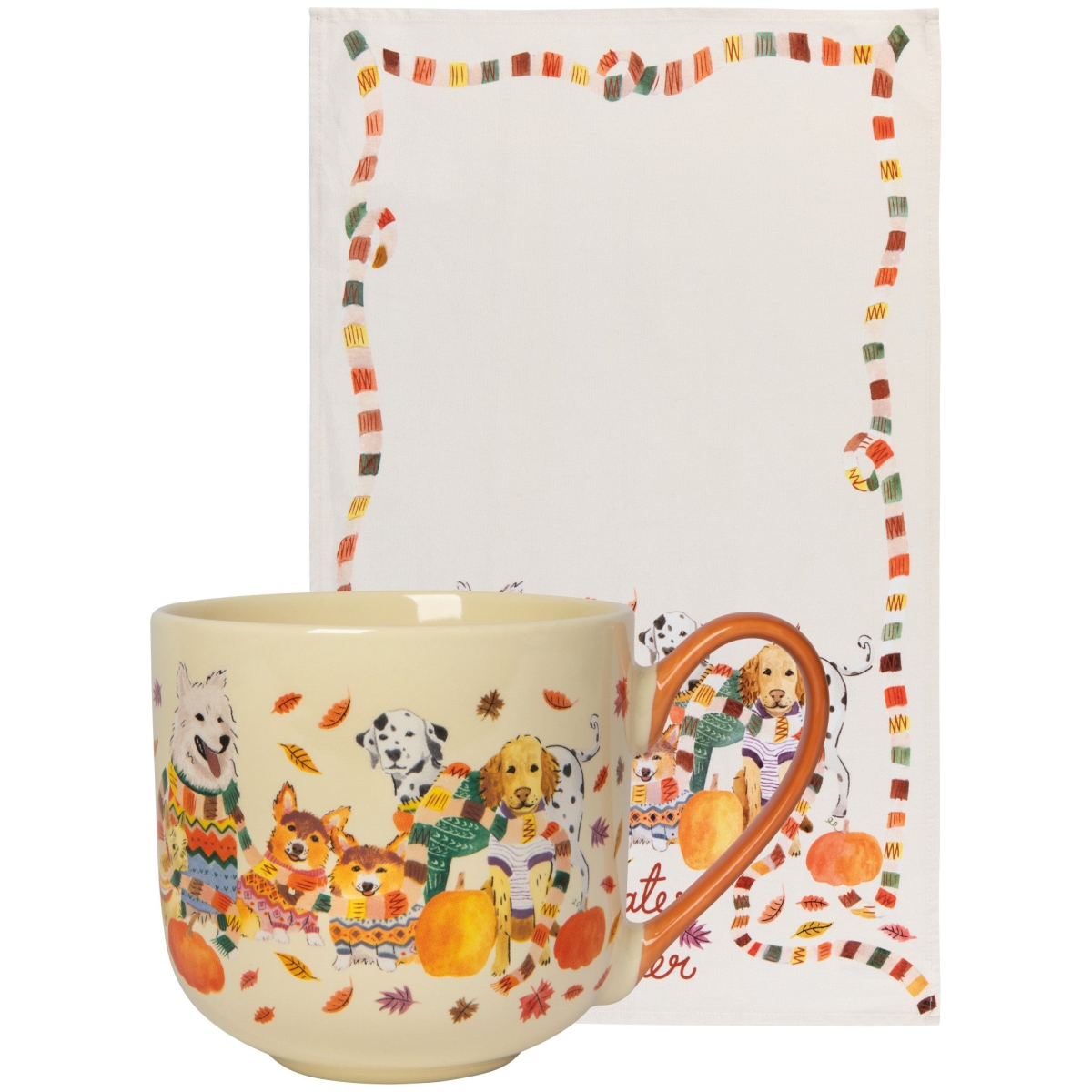 Picture of Danica Brands JMG3820D Sweater Weather Mug & Dishtowel Set