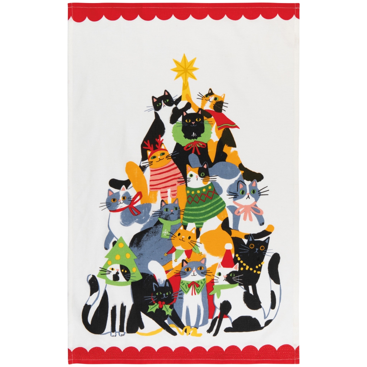 Picture of Danica Brands JKT3816D 18 x 28 in. Kitty Carol Christmas Dishtowel