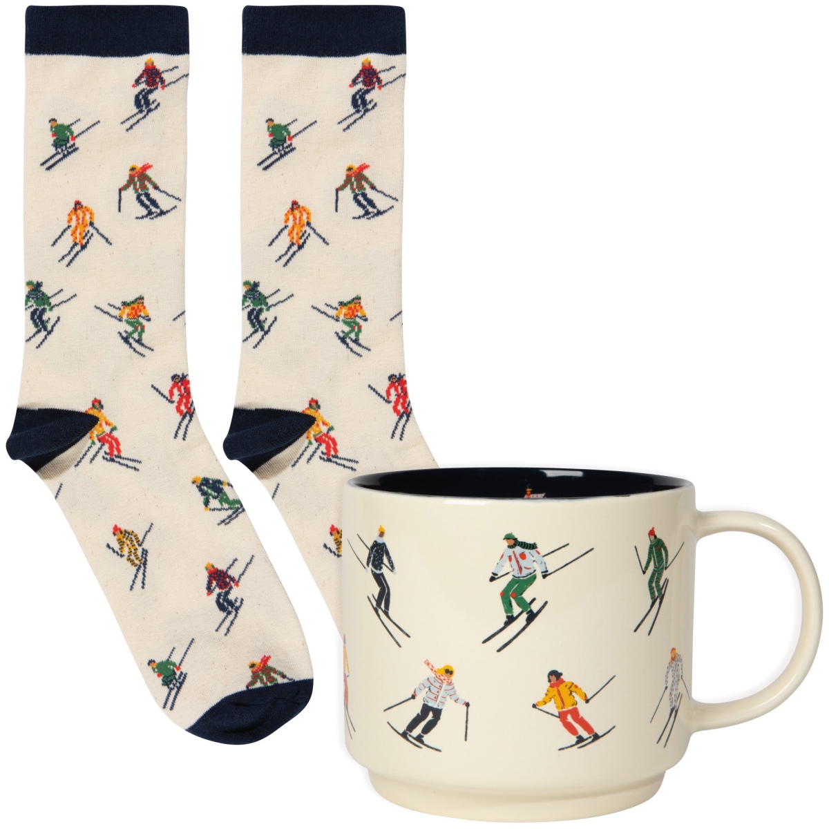 Picture of Danica Brands JMG3813D 3.75 x 3.5 in. Ski Ya Later Mug & Socks Set