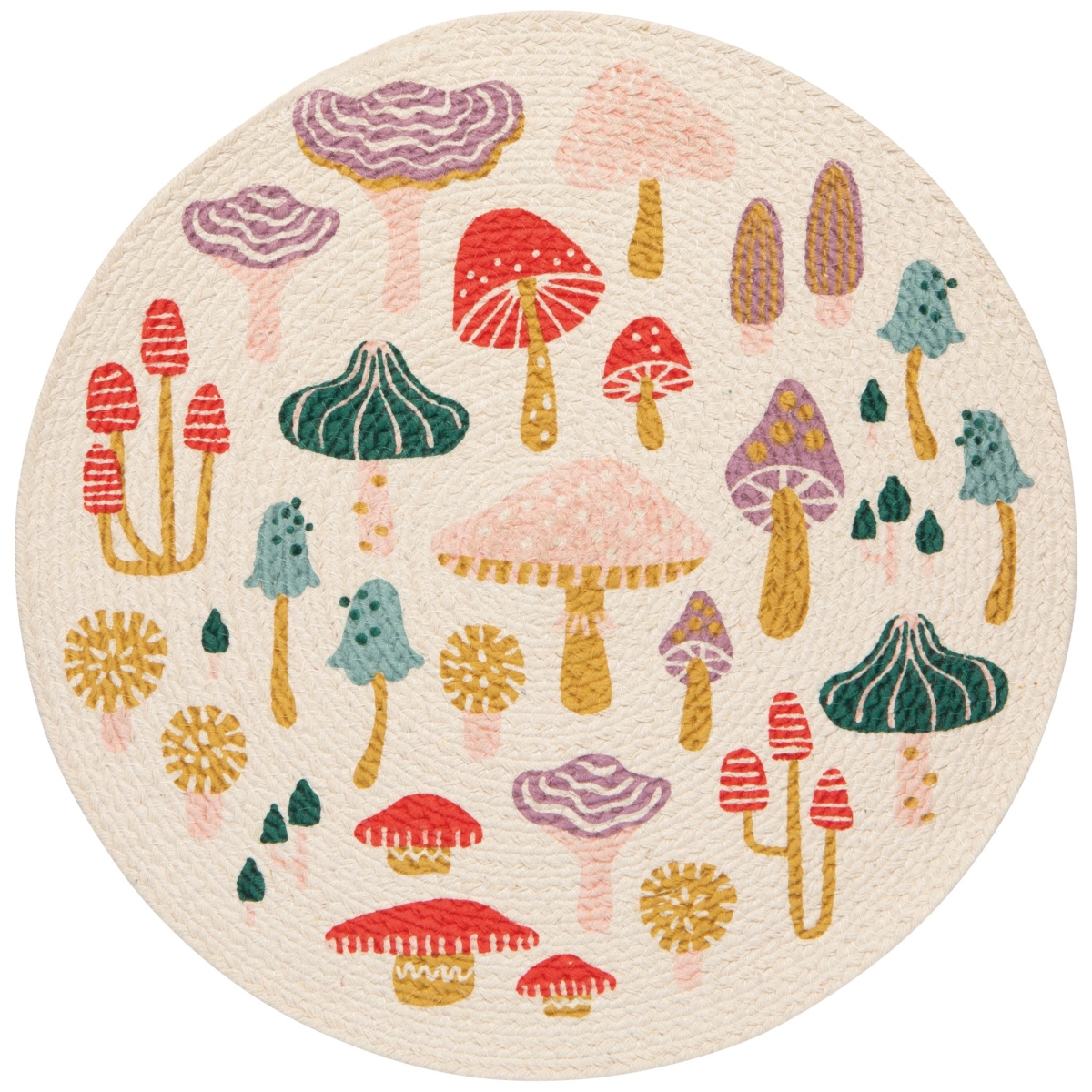 Picture of Danica Brands JPM3798D 15 in. Mushroom Gems Braided Placemat
