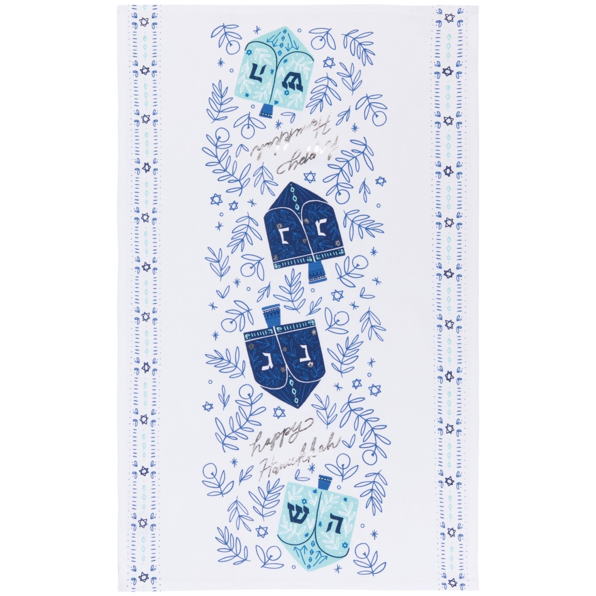 Picture of Danica Brands JKT3793D 18 x 28 in. Dreidels Hanukkah Dishtowel
