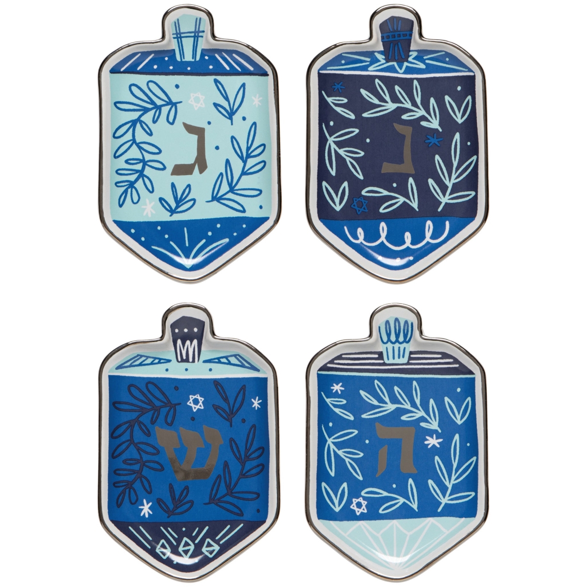 Picture of Danica Brands JSV3792D 3.25 x 4.75 in. Dreidels Hanukkah Shaped Dipping Dish Set