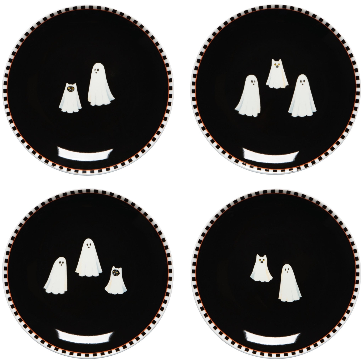 Picture of Danica Brands JPT3787D 6 in. Kindred Spirits Halloween Appetizer Plates - Set of 4