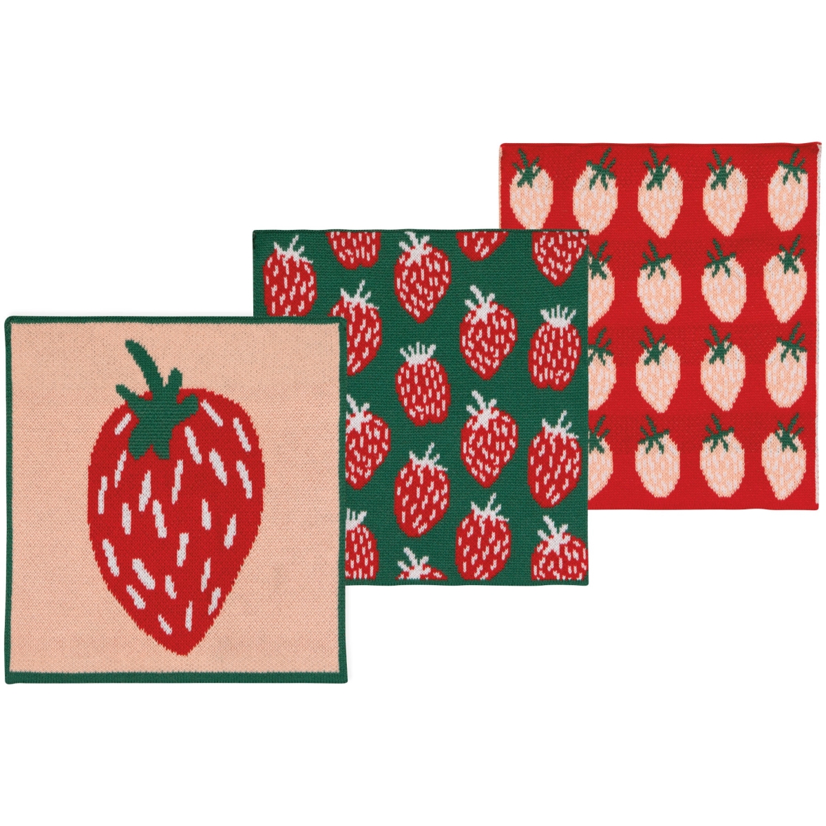 Picture of Danica Brands JDC3784D Berry Sweet Knit Dishcloth, Set of 3
