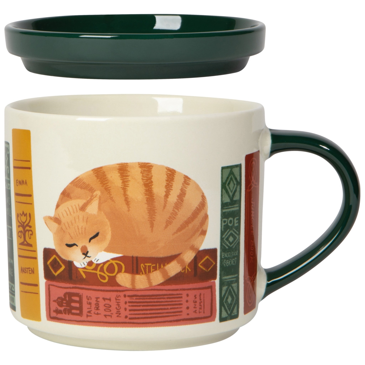 Picture of Danica Brands JMG3779D 14 oz Book Club Mug with Lid