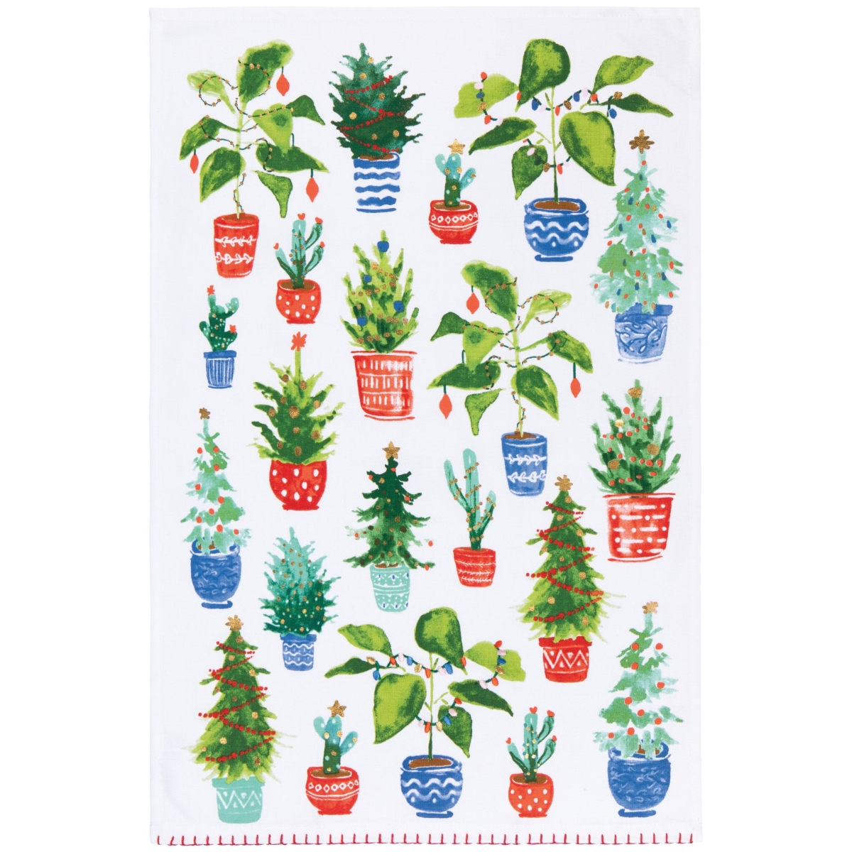 Picture of Danica Brands JKT3776D 18 x 28 in. Jingle Plants Christmas Dishtowel