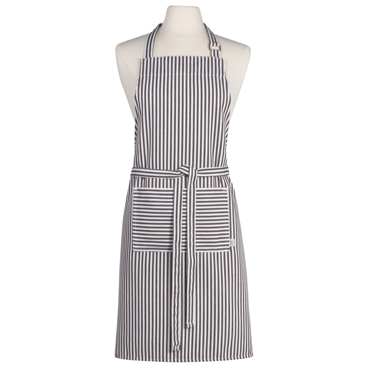 Picture of Danica Brands 2500928 28 x 32 in. Narrow Black Stripe Chef Apron