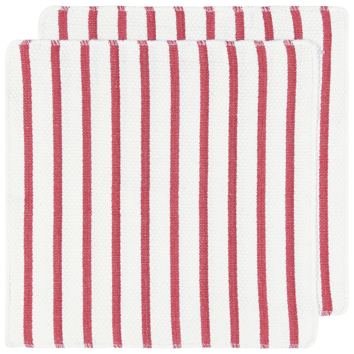 Picture of Danica Brands 142212 Basketweave Red Dishcloths, Set of 2
