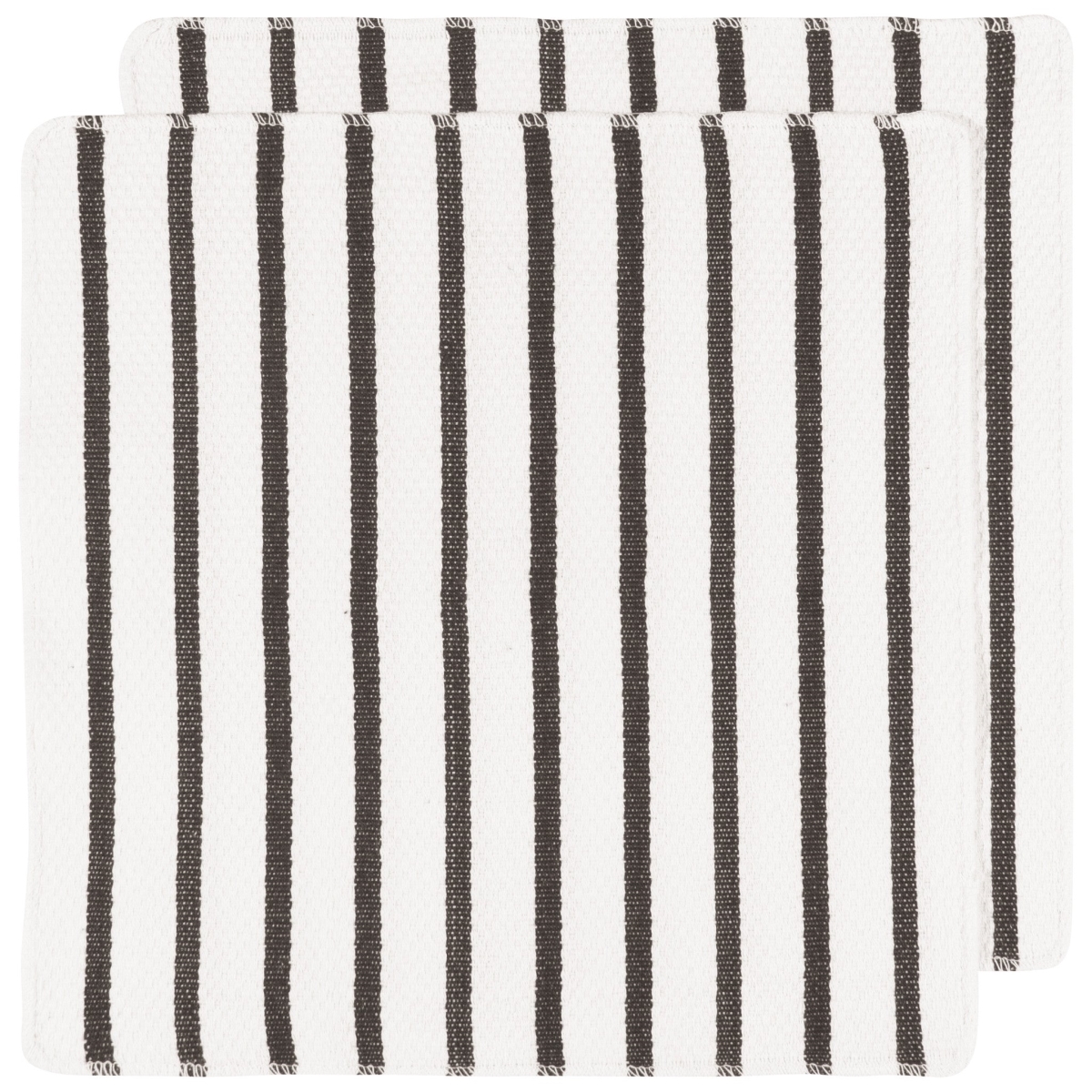 Picture of Danica Brands 142213 Basketweave Black Dishcloths, Set of 2