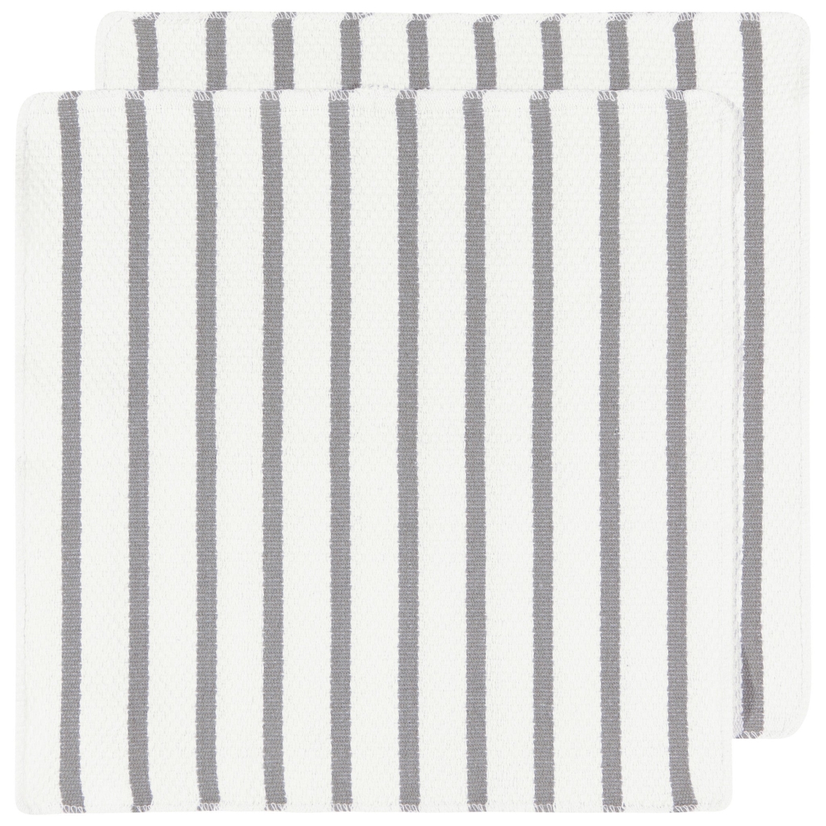 Picture of Danica Brands 142422 Basketweave London Gray Dishcloths, Set of 2