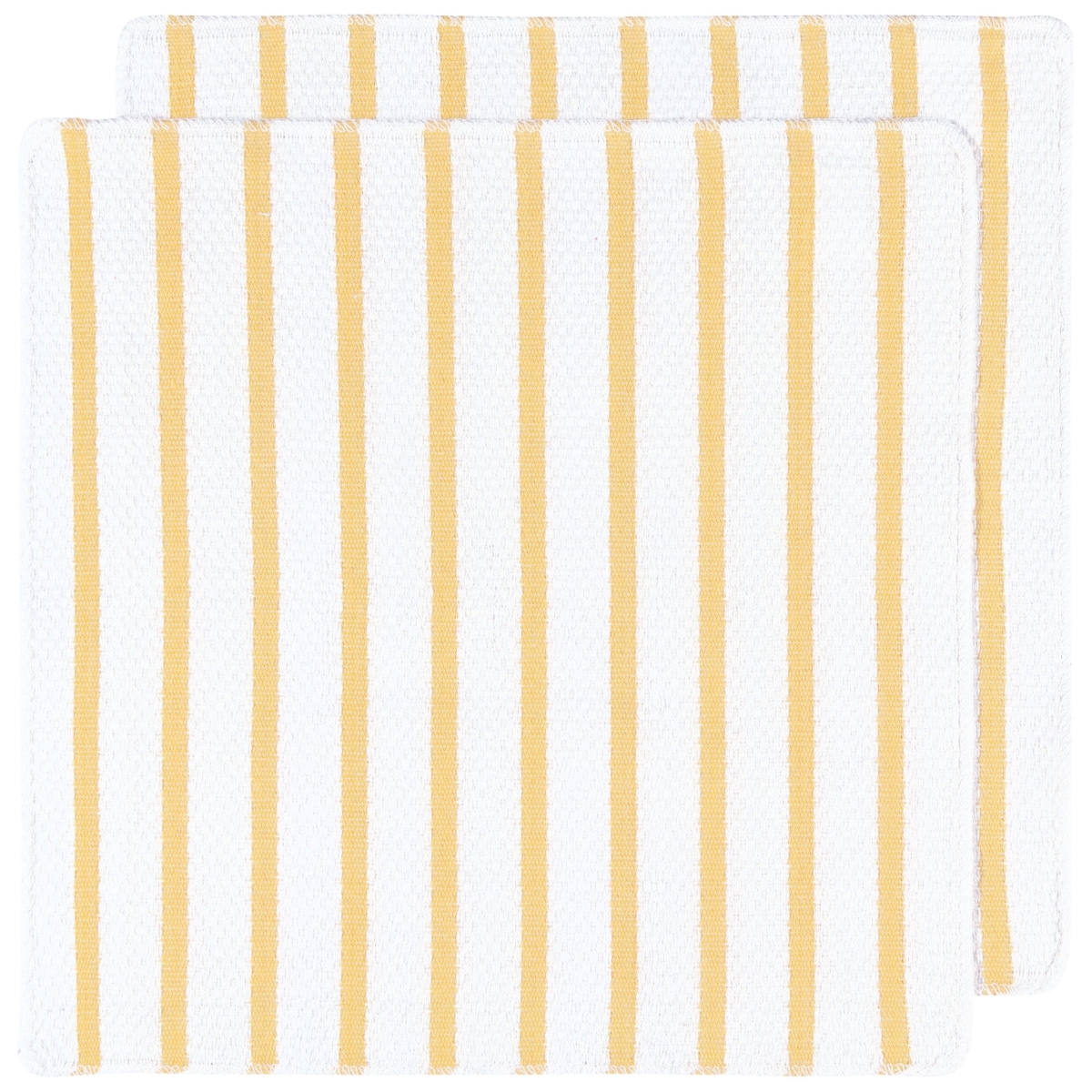 Picture of Danica Brands 142535 Basketweave Lemon Yellow Dishcloths, Set of 2