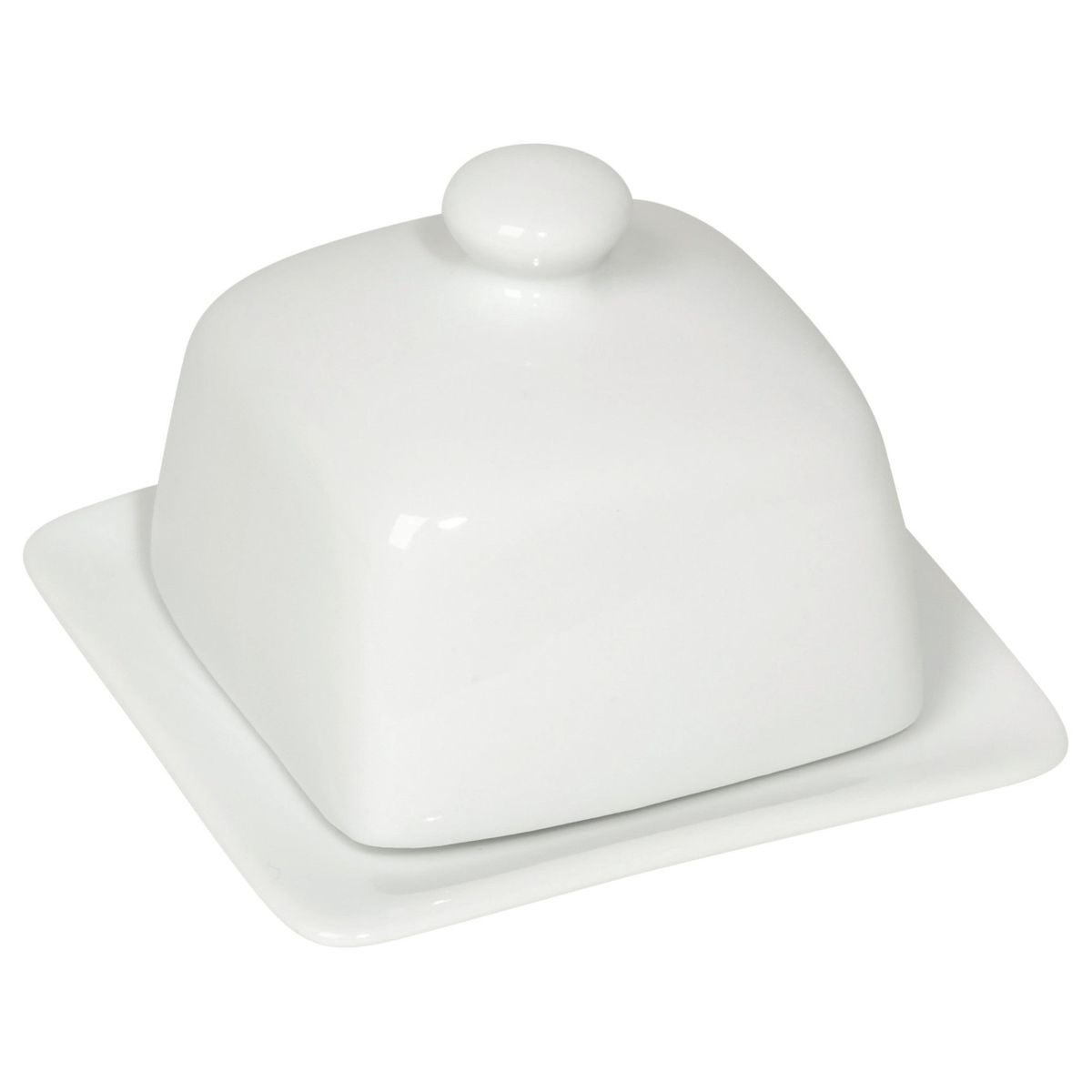Picture of Danica Brands 5036001 4 x 4.5 x 4.5 in. White Square Butter Dish