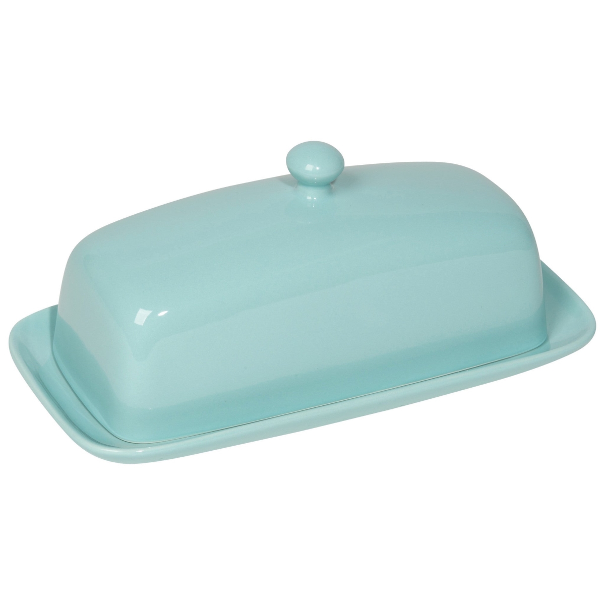 Picture of Danica Brands 5037002 4 x 8 x 4 in. Eggshell Blue Rectangular Butter Dish