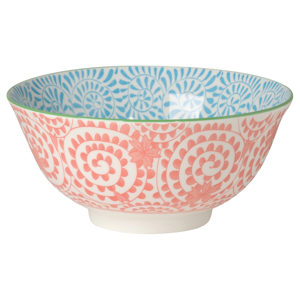 Picture of Danica Brands 5043002 6 in. Orange & Blue Swirls Stamped Bowl