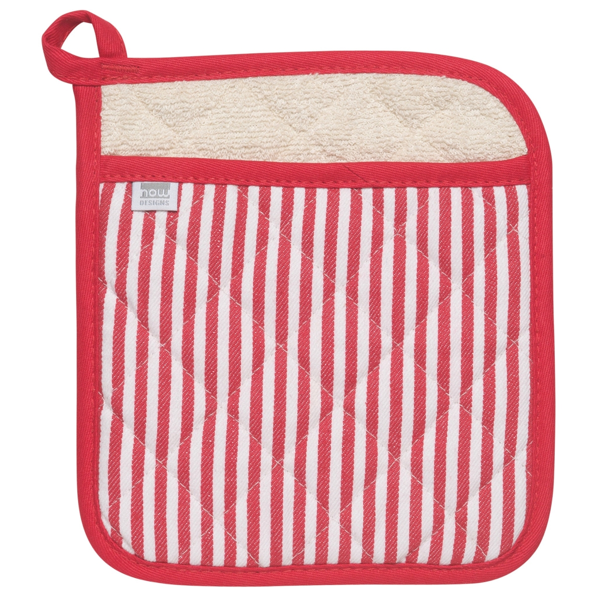 Picture of Danica Brands 506905 8 x 9 in. Superior Red Narrow Stripe Pocket Potholder