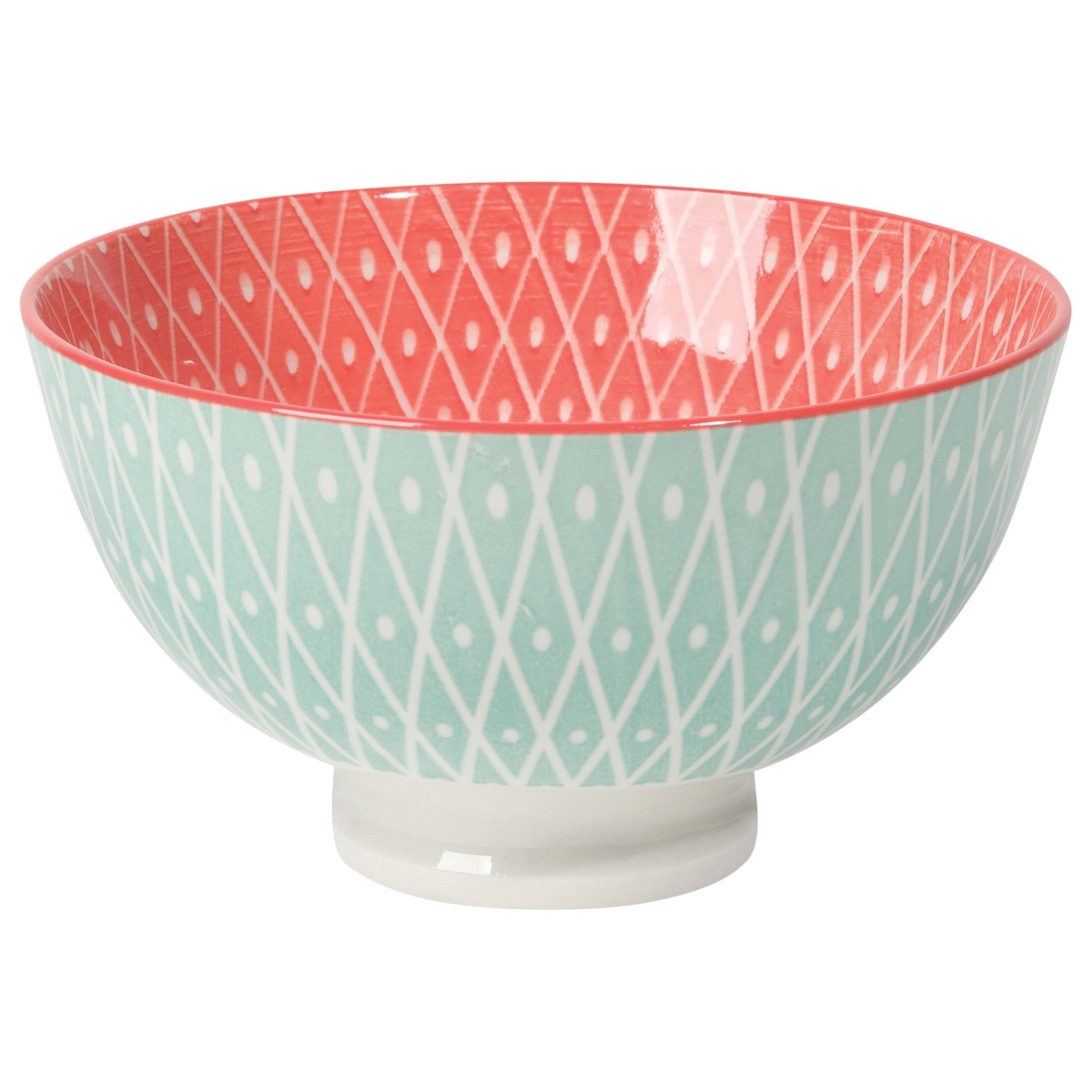 Picture of Danica Brands 5042010 4 in. Geo Pink Stamped Bowl