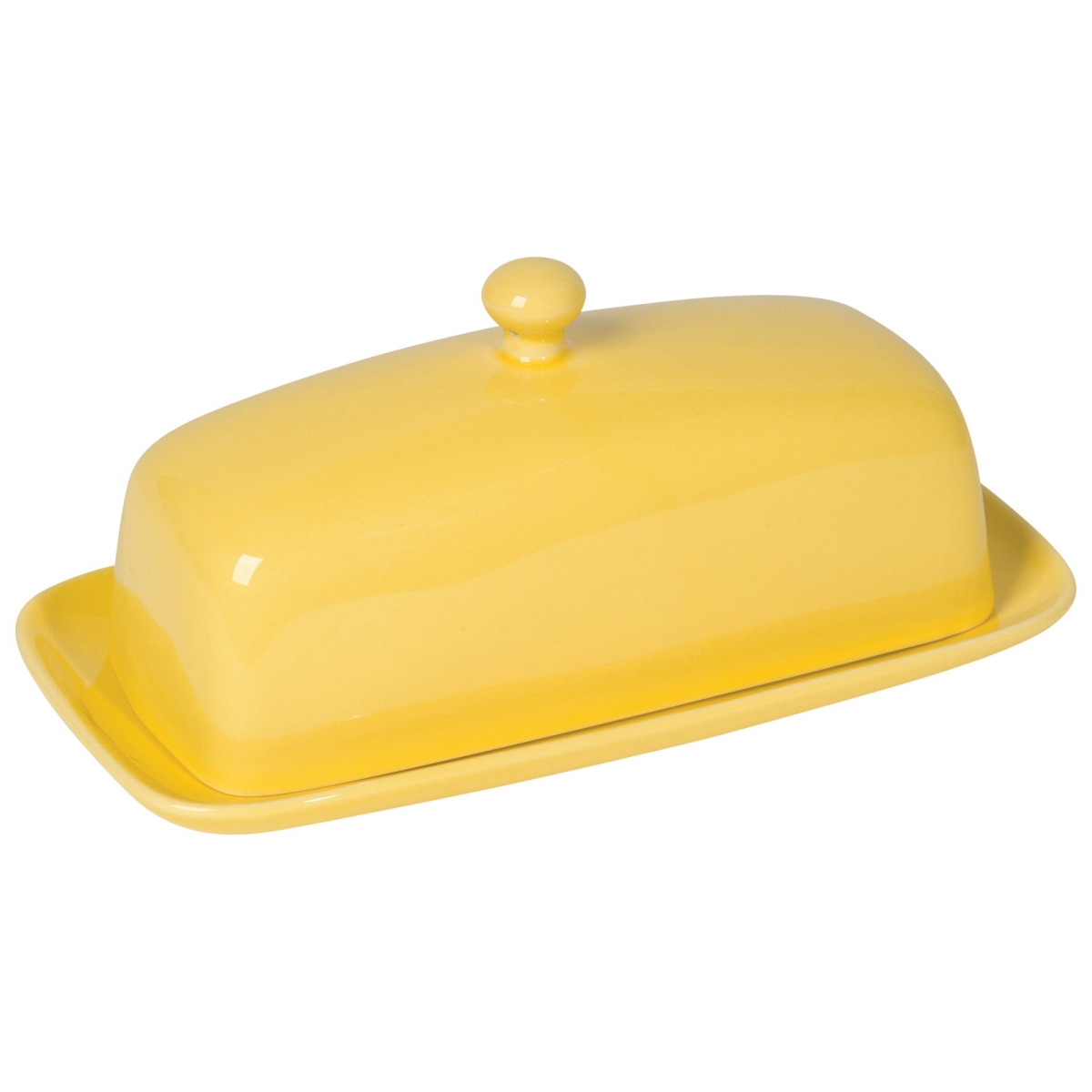 Picture of Danica Brands 5037006 4 x 8 x 4 in. Lemon Yellow Rectangular Butter Dish
