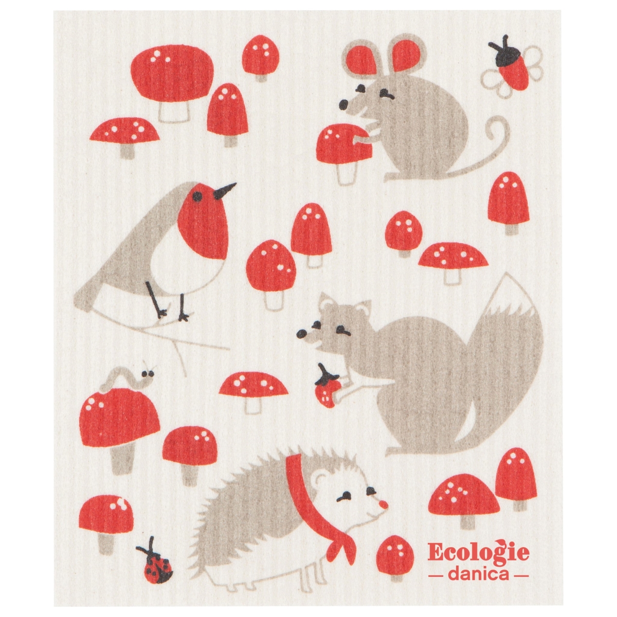 Picture of Danica Brands 2000018 6.5 x 8 in. Toadstool Time Swedish Dishcloth