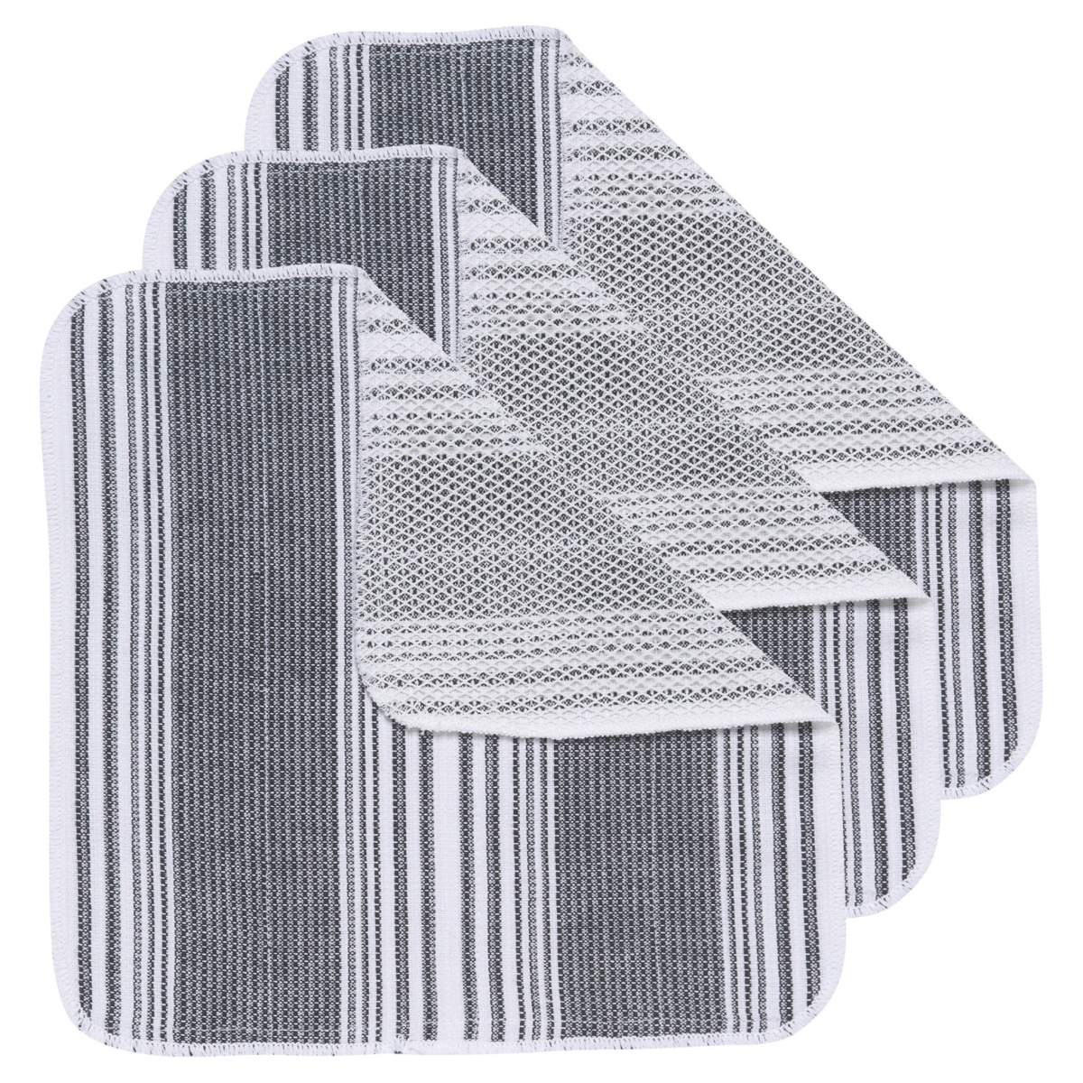 Picture of Danica Brands 2251500 Scrub-It Black Dishcloths, Set of 3