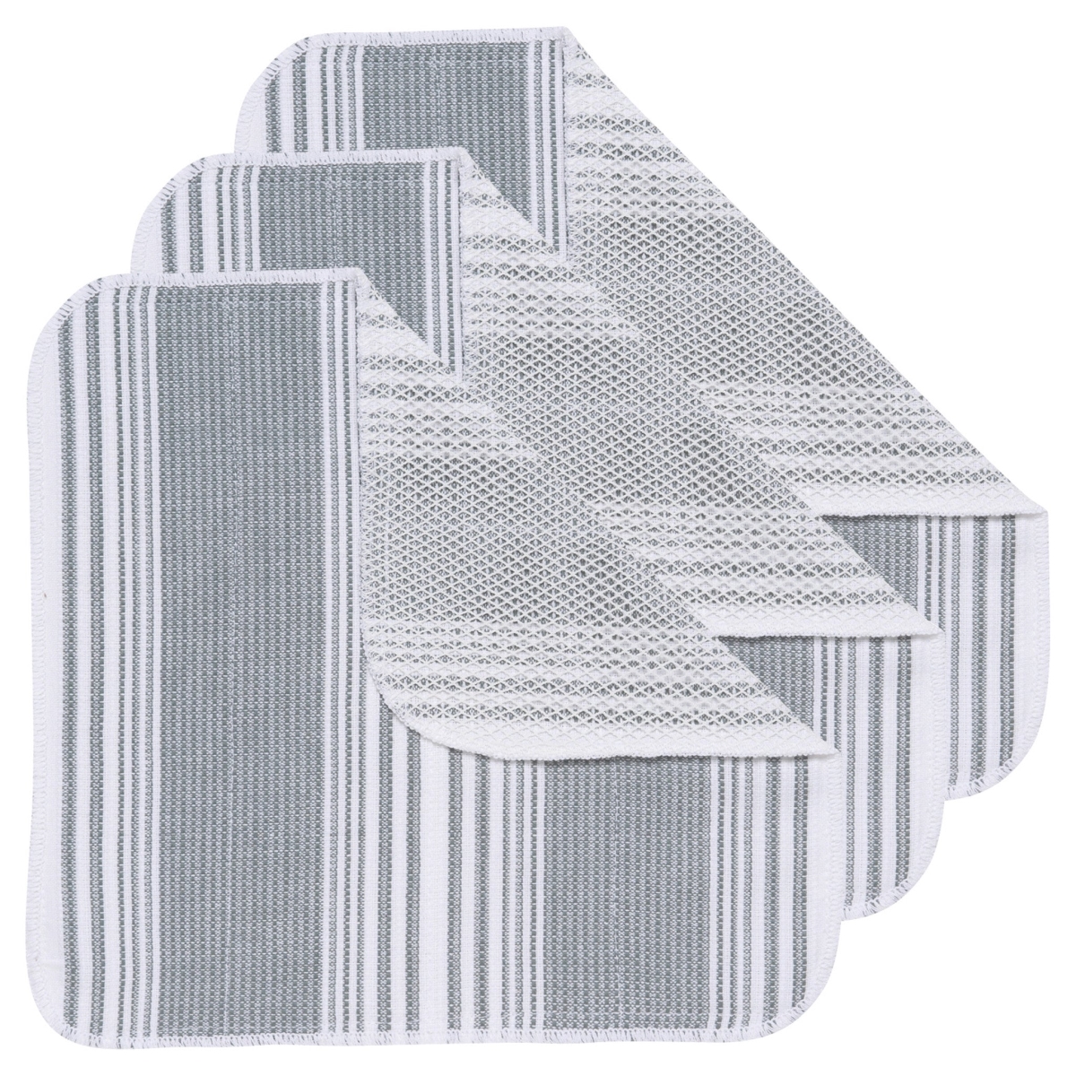 Picture of Danica Brands 2251422 Scrub-It London Gray Dishcloths, Set of 3