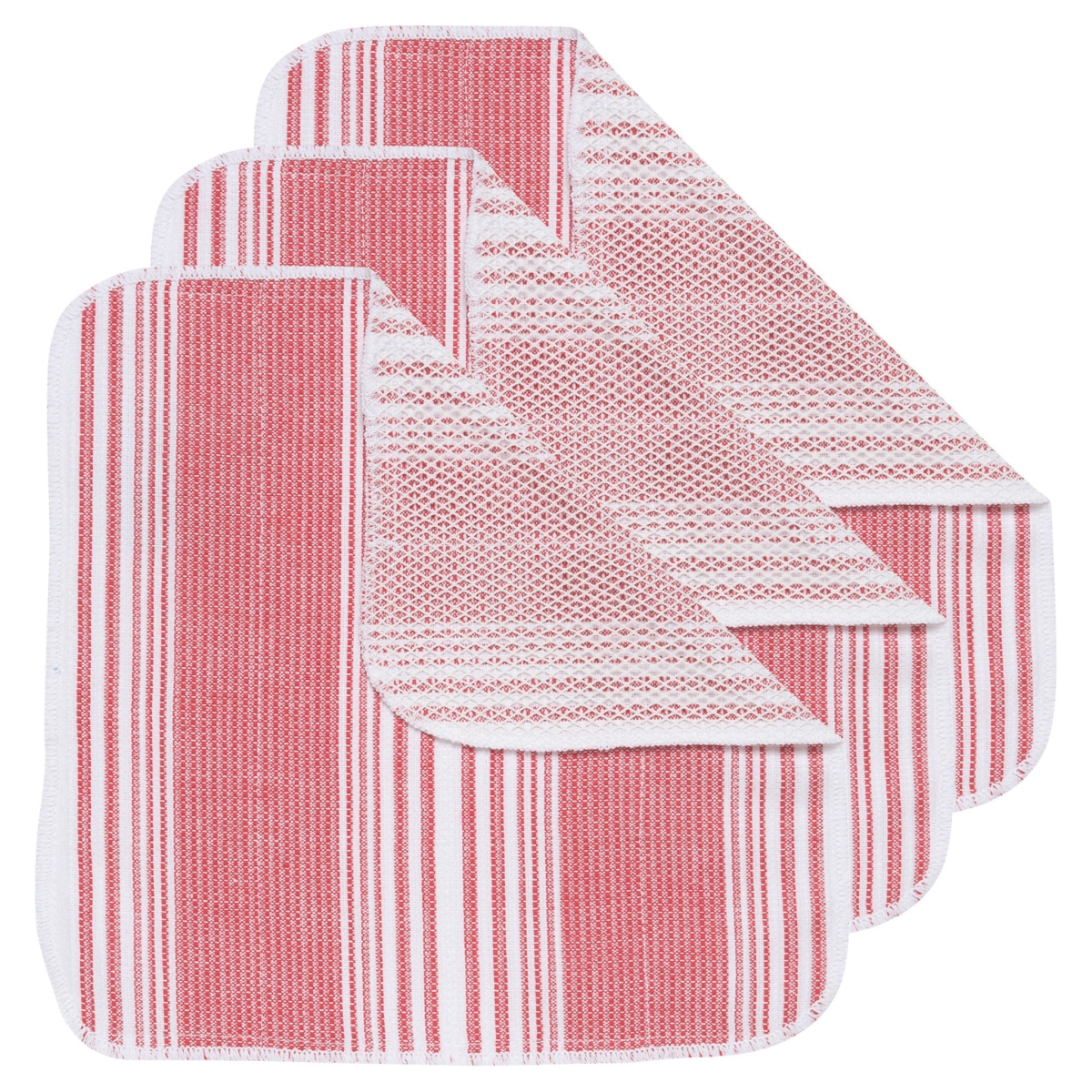 Picture of Danica Brands 2251212 Scrub-It Red Dishcloths, Set of 3