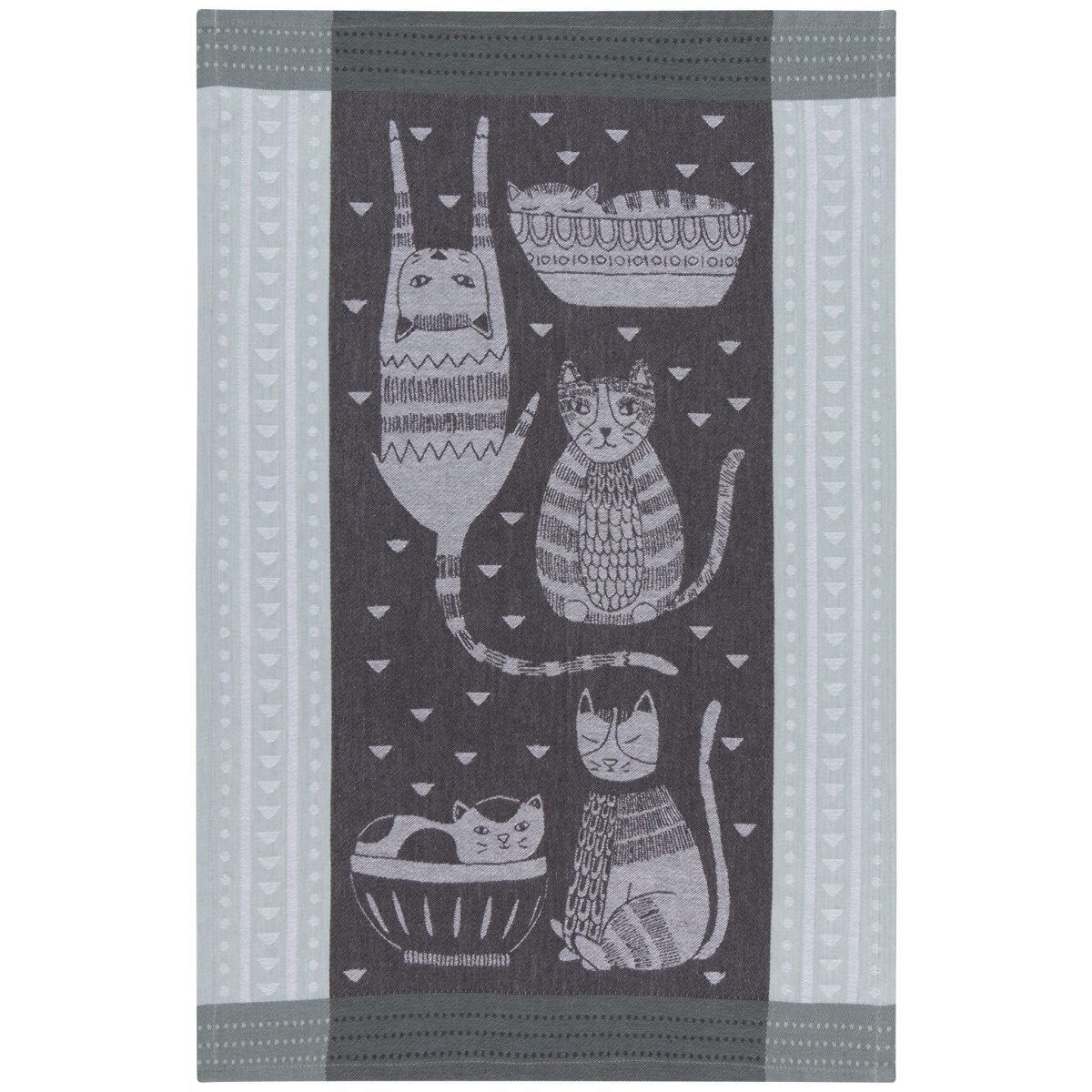 Picture of Danica Brands 2180067 18 x 28 in. Purr Party Jacquard Dishtowel