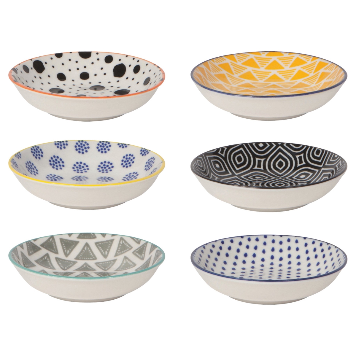 Picture of Danica Brands L46005 2 oz Bits & Dots Multi Color Pinch Bowls, Set of 6
