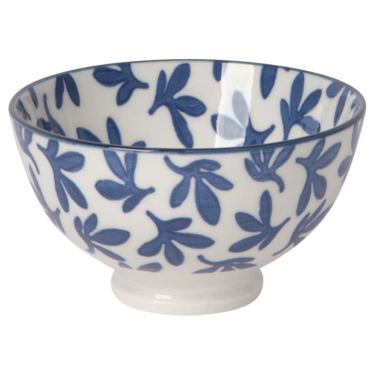 Picture of Danica Brands 5141011 4 in. Blue Floral Stamped Bowl