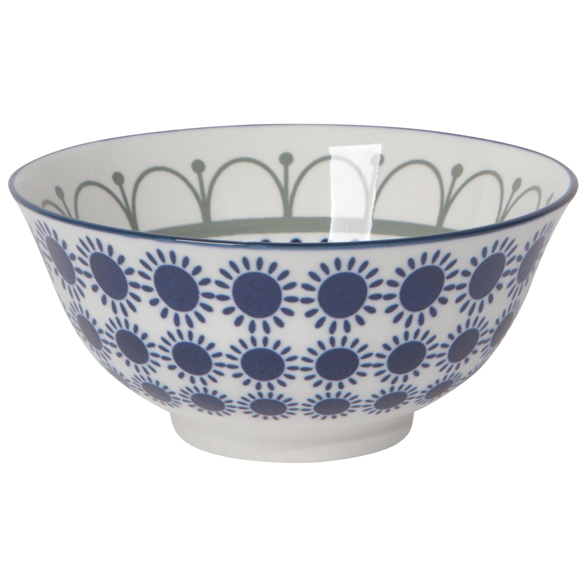 Picture of Danica Brands 5142014 6 in. Black & Navy Sun Stamped Bowl