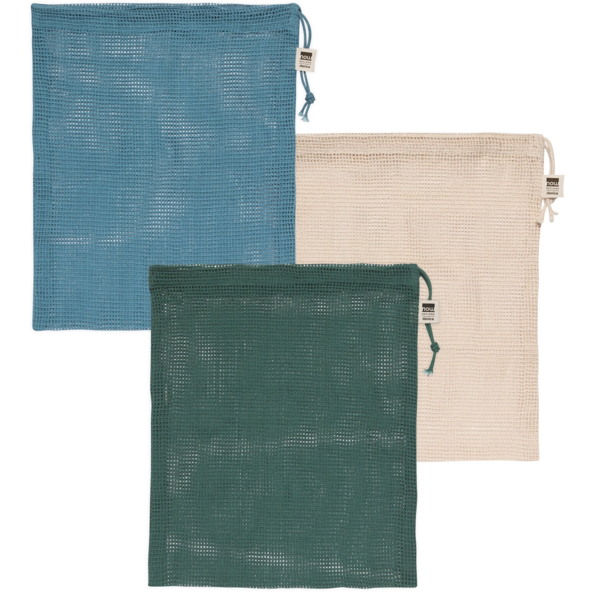 Picture of Danica Brands 3023001 12 x 13 in. Le Marche Pine Mesh Produce Bags - Set of 3