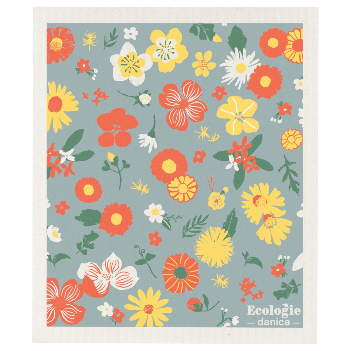 Picture of Danica Brands 2000103 6.5 x 8 in. Flowers of the Month Swedish Dishcloth