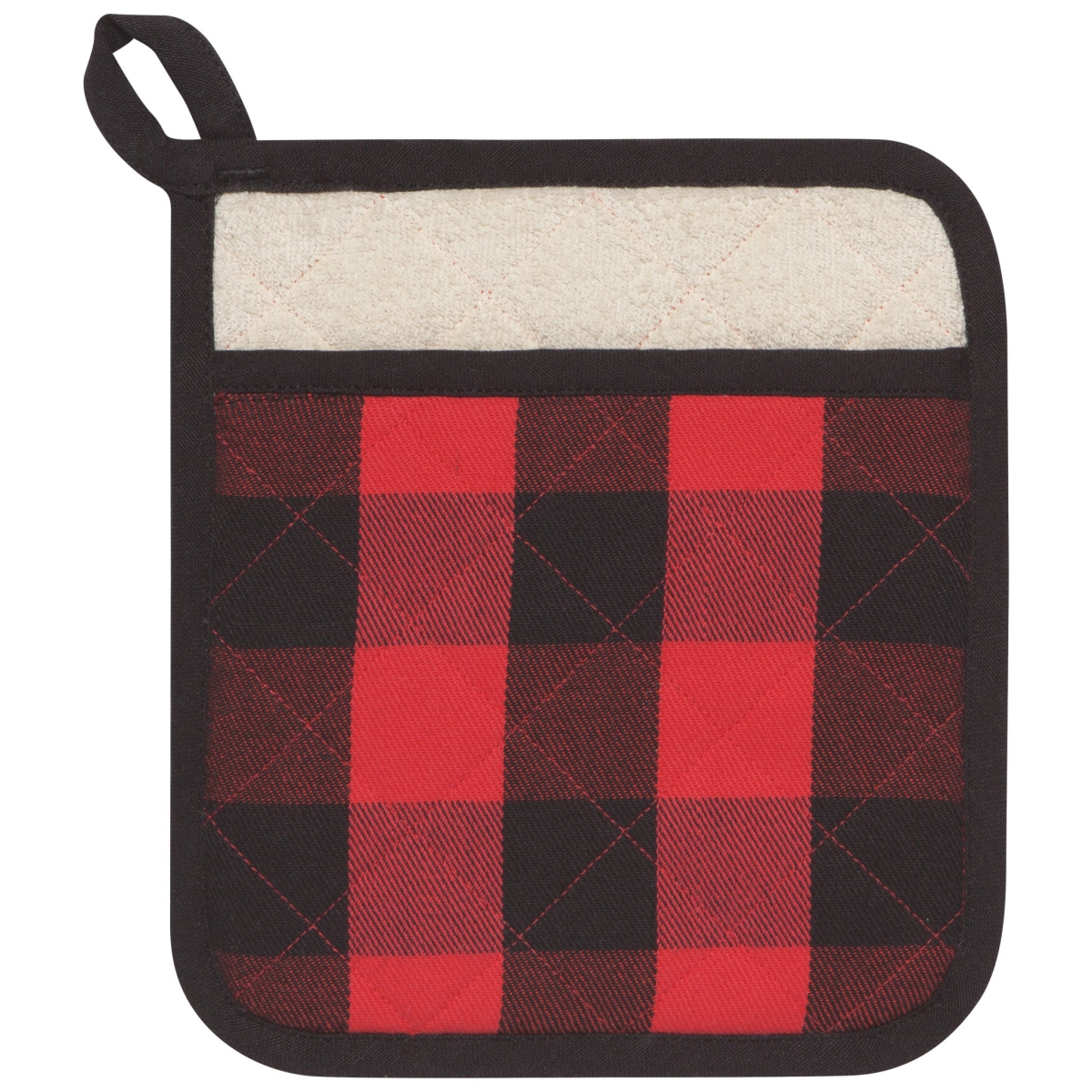 Picture of Danica Brands 506401 8 x 9 in. Superior Red Buffalo Check Pocket Potholder