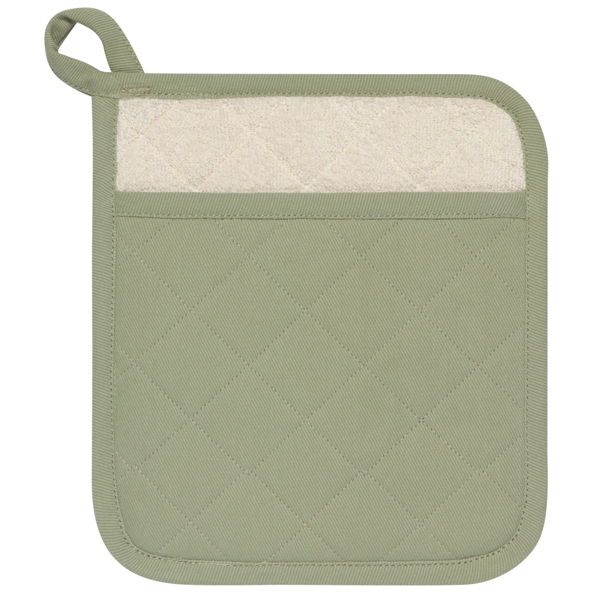 Picture of Danica Brands 506621 8 x 9 in. Superior Sage Green Pocket Potholder