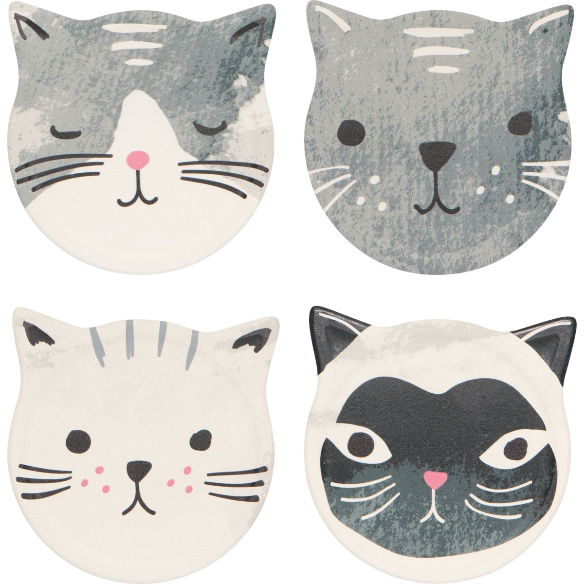 Picture of Danica Brands 1041001 Cats Meow Soak Up Coasters, Set of 4