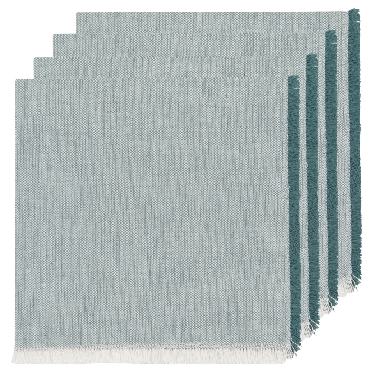 Picture of Danica Brands 1758618 Lagoon Chambray Napkins, Set of 4