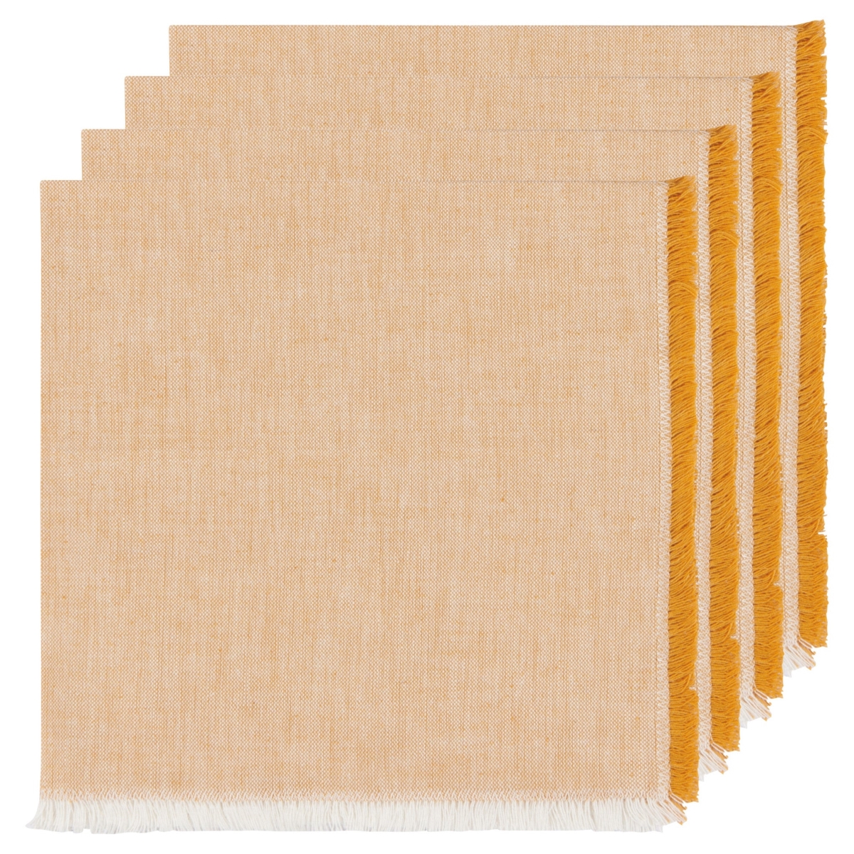 Picture of Danica Brands 1758620 Ochre Chambray Napkins, Set of 4