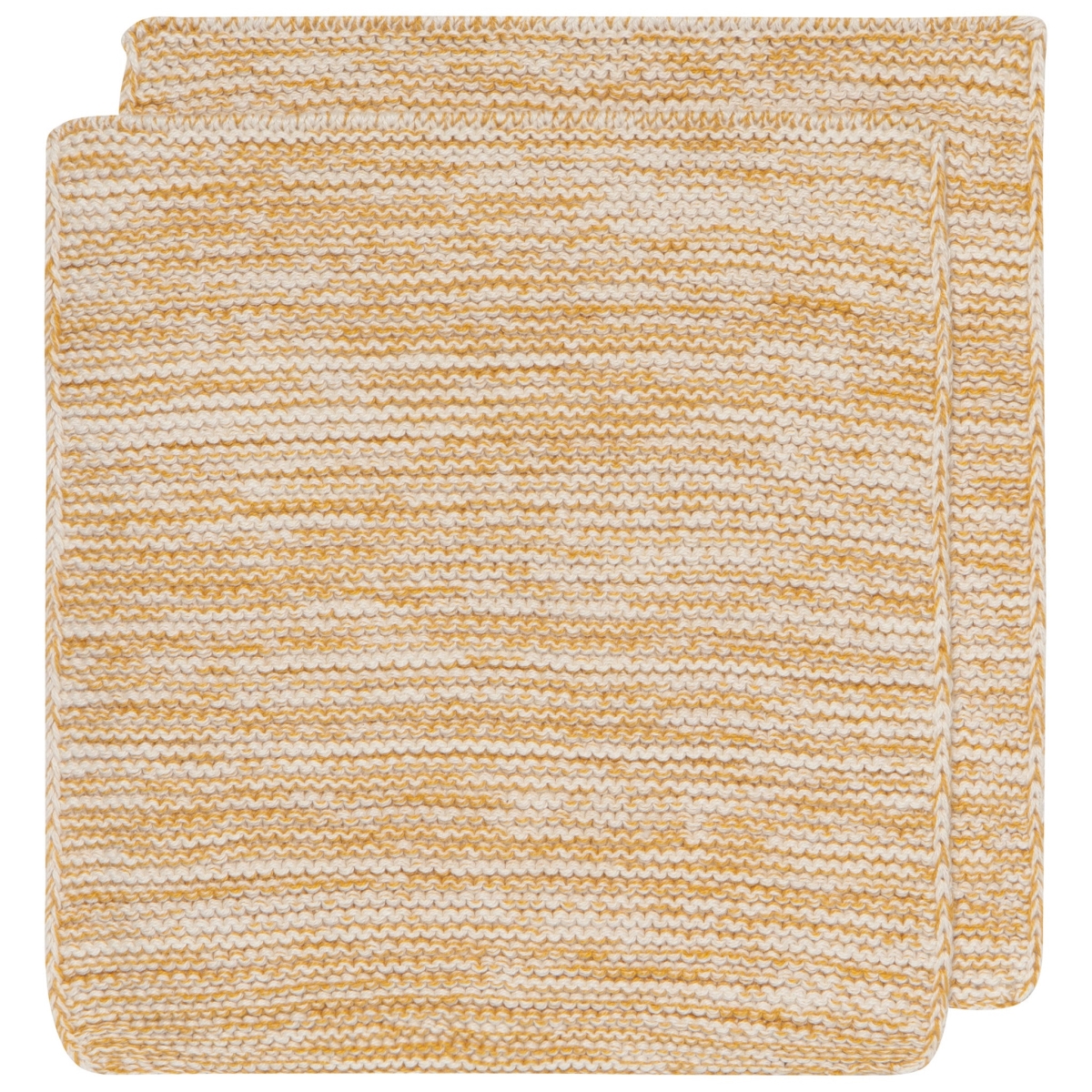 Picture of Danica Brands 2109620 Ochre Knit Dishcloths, Set of 2