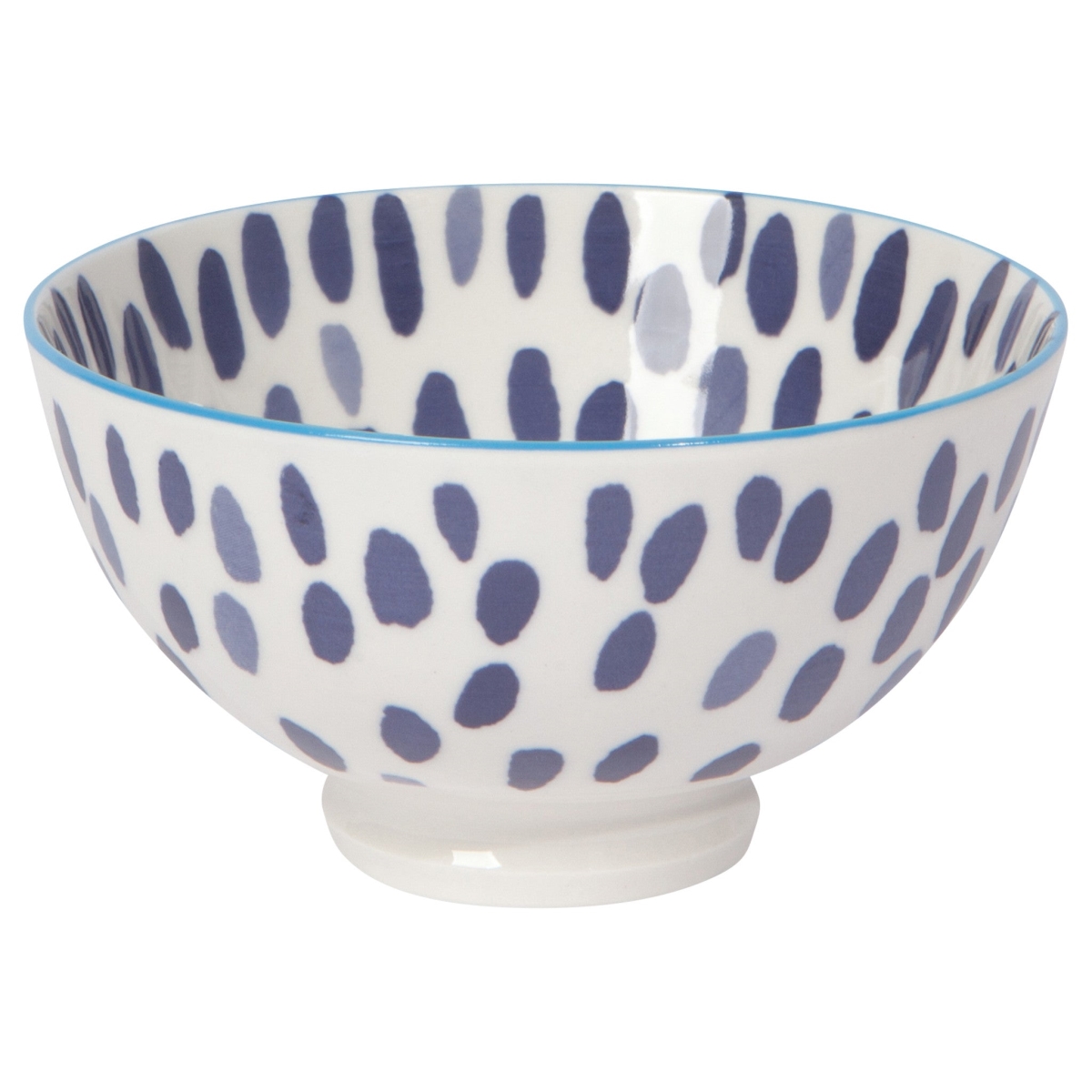 Picture of Danica Brands 5042024 4 in. Blue Spots Stamped Bowl