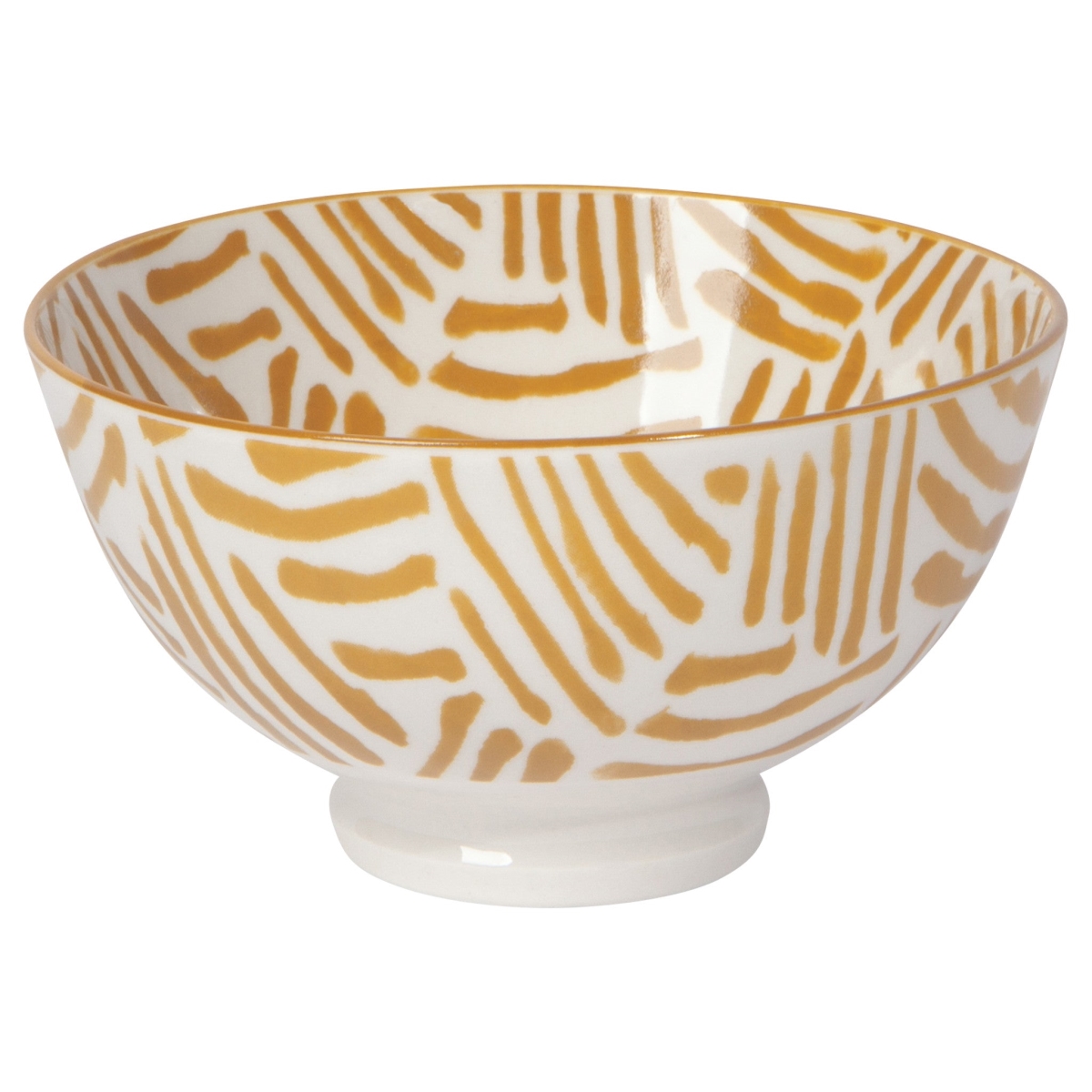 Picture of Danica Brands 5042026 4 in. Ochre Lines Stamped Bowl
