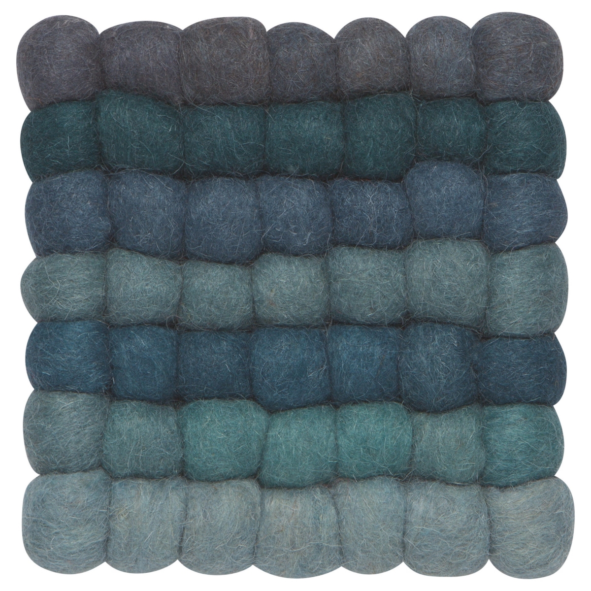 Picture of Danica Brands 2063001 6 x 6 in. Lagoon Wool Felt Ball Trivet