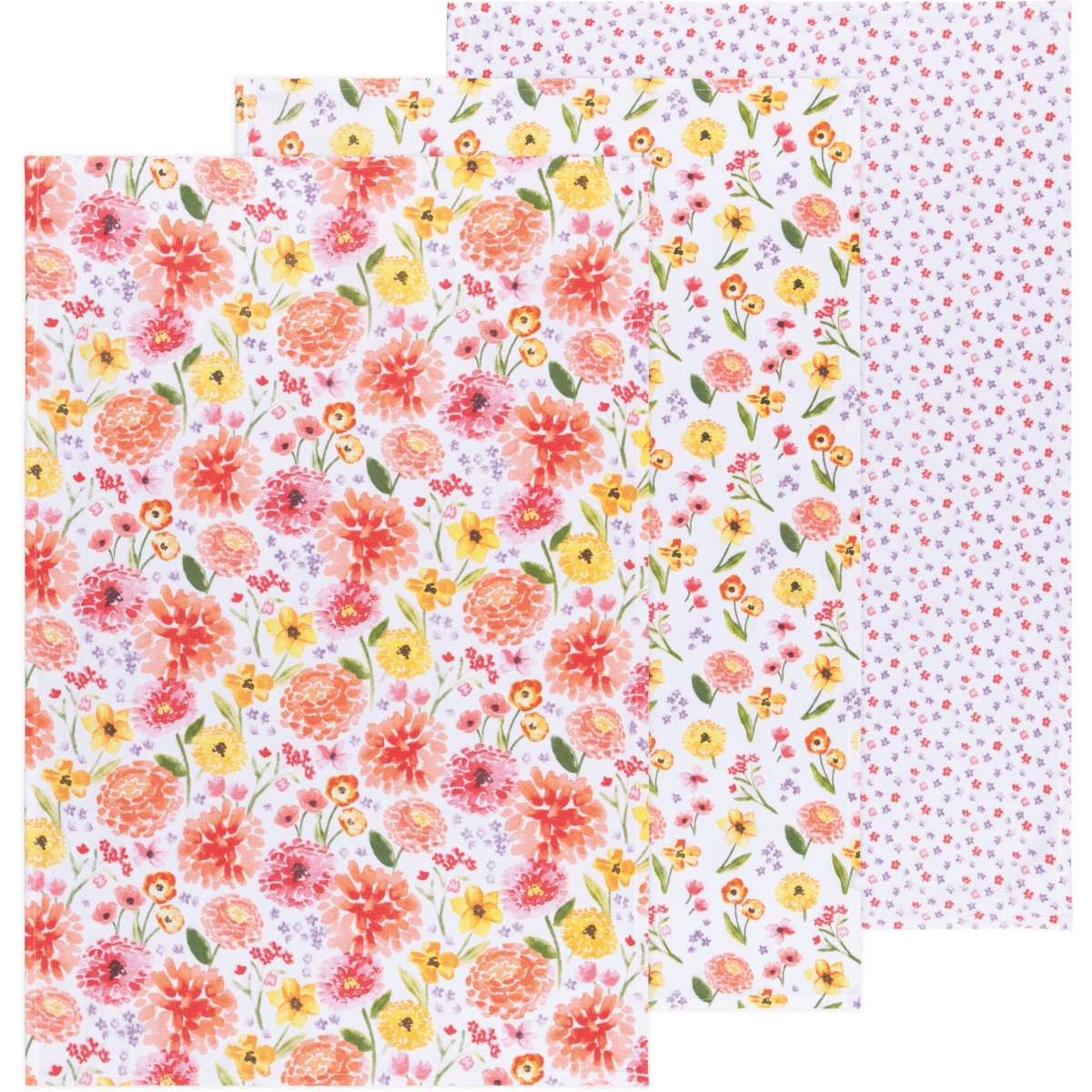 Picture of Danica Brands 2221018 Cottage Floral Bakers Floursack Dishtowels, Set of 3