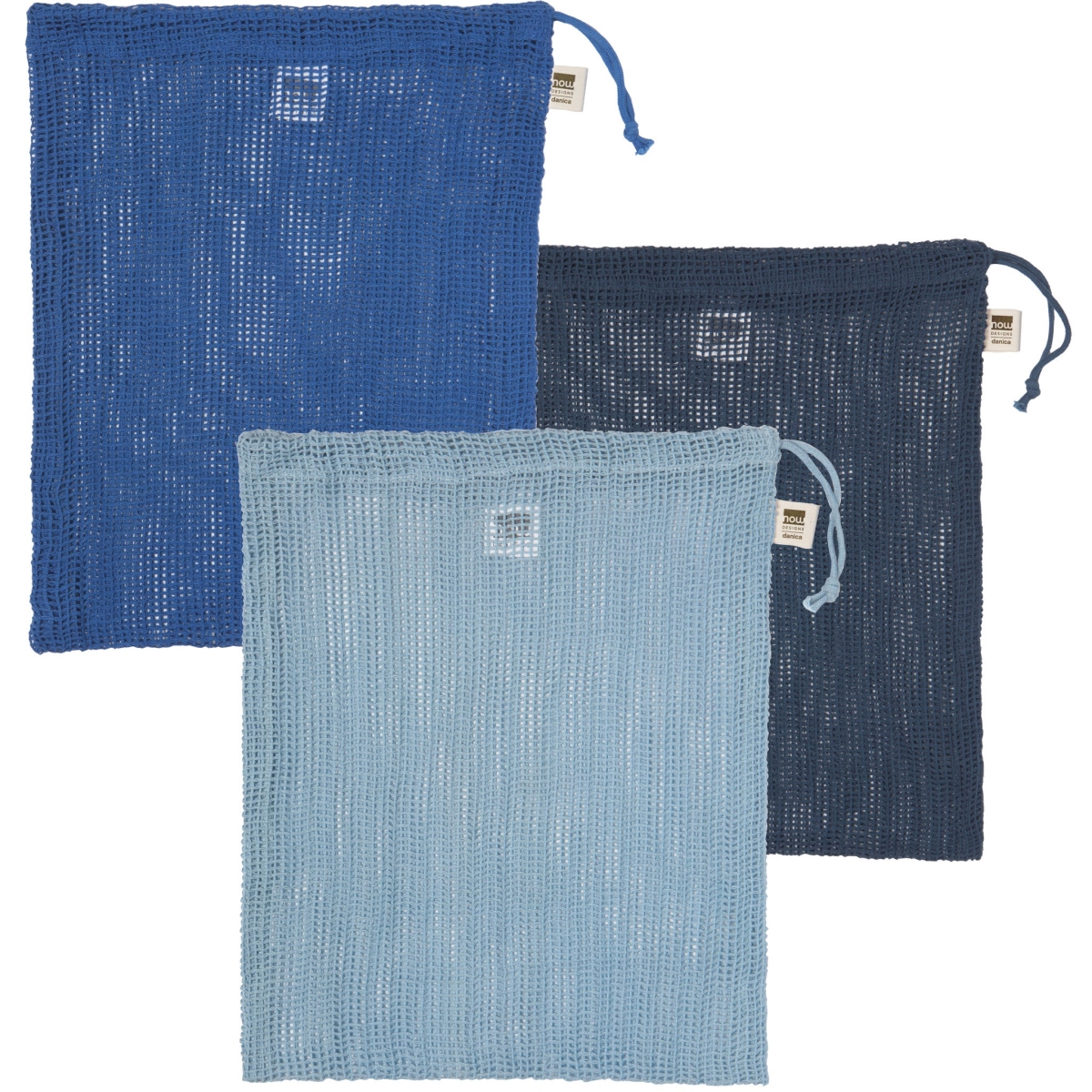 Picture of Danica Brands 3023005 12 x 13 in. Le Marche Marine Mesh Produce Bags - Set of 3