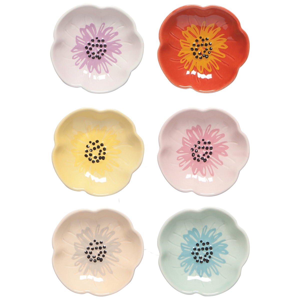 Picture of Danica Brands L140001 2 oz Flower Pinch Bowl, Set of 6