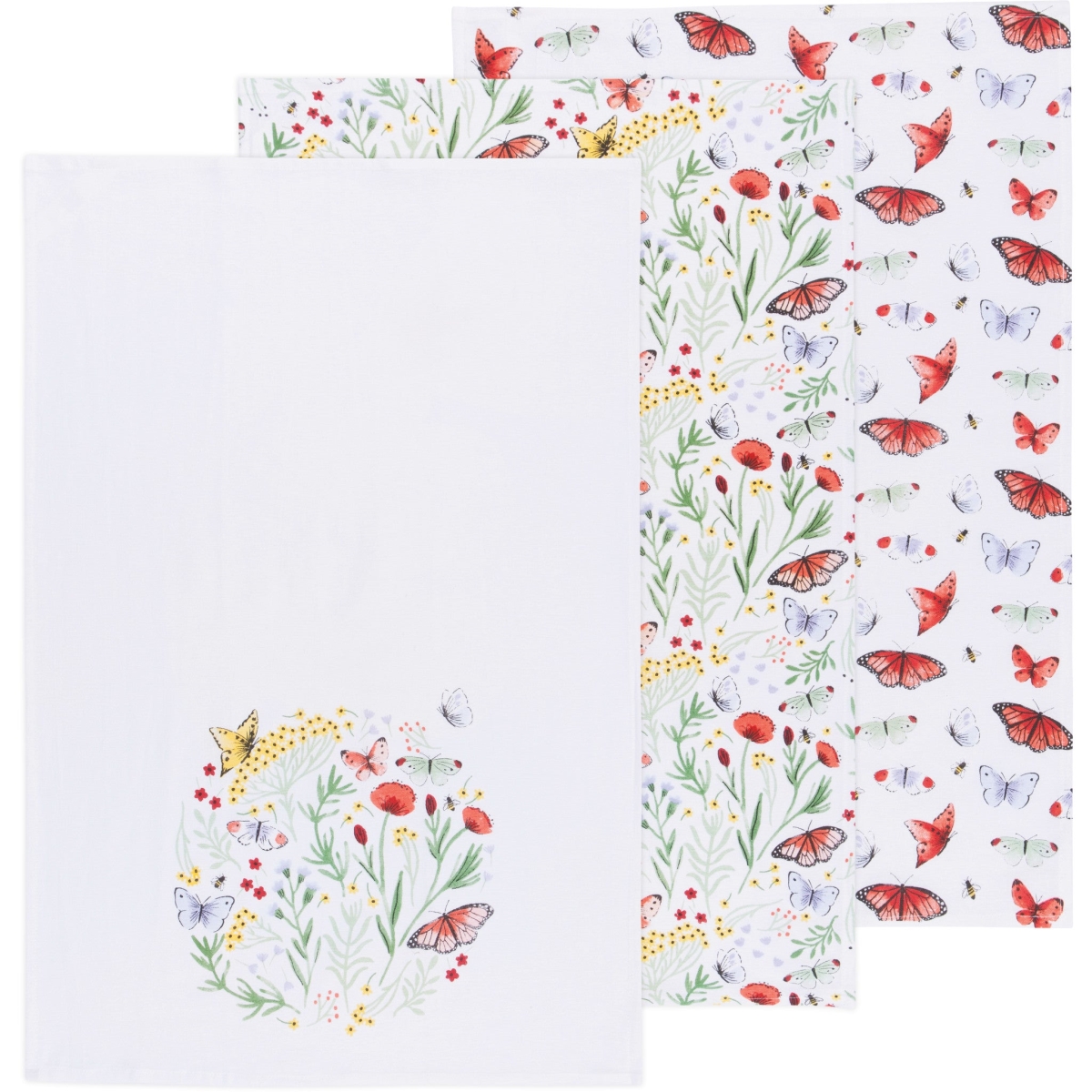 Picture of Danica Brands 2221024 Morning Meadow Bakers Floursack Dishtowels, Set of 3